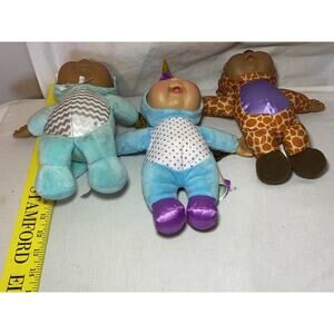 Lot 3 Cabbage Patch Kids Unicorn Shark Giraffe CPK Collectible Exotic Friends